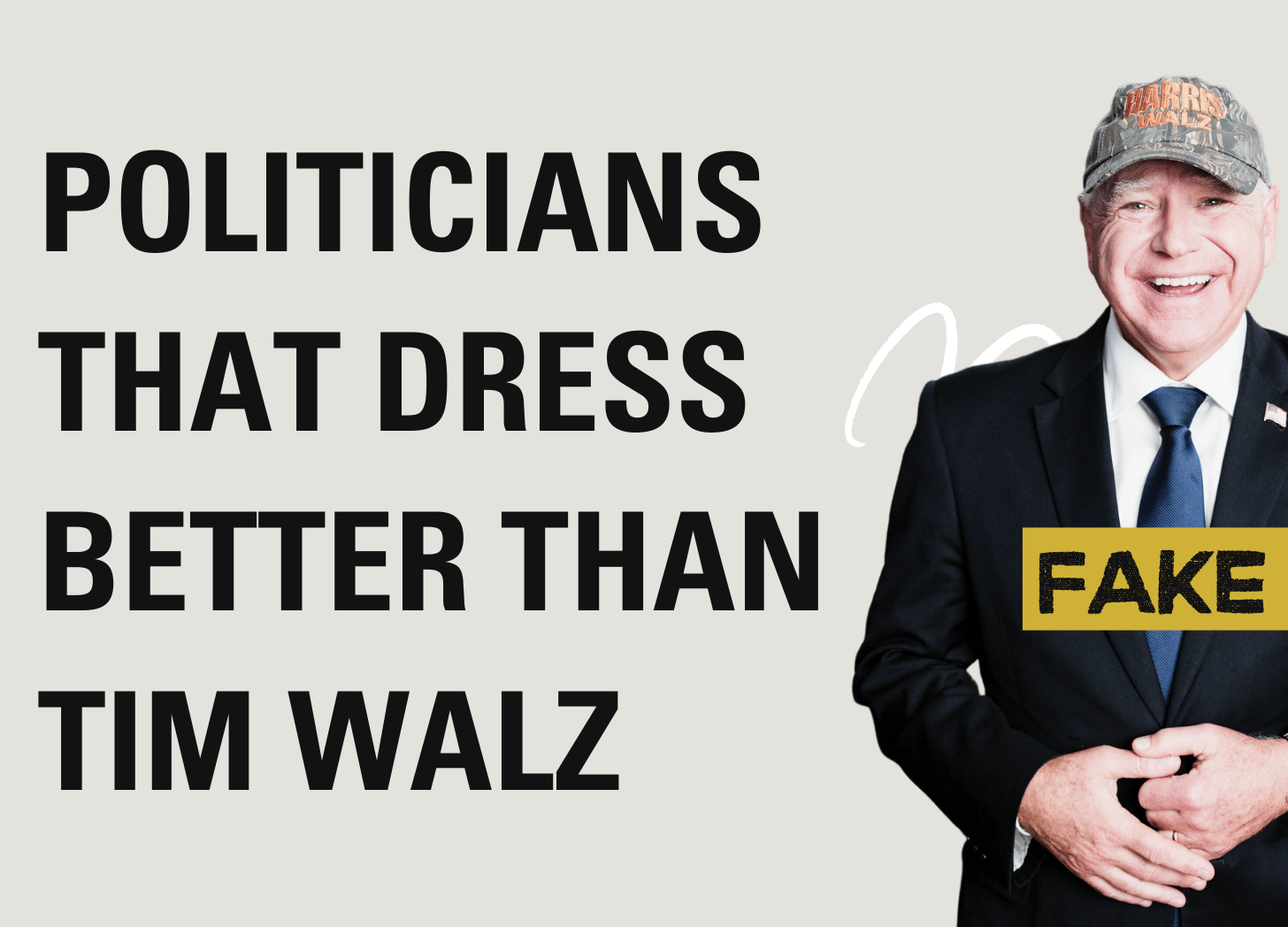 Politicians that dress better than Tim Walz